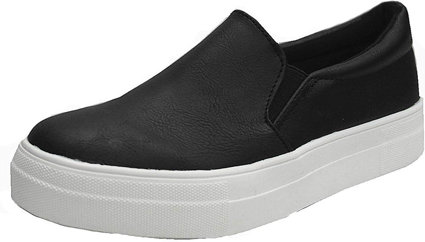imageSoda Croft  Slip On Perforated Double Layer Foam Padded Cushion Sock Fashion SneakersBlack Puh