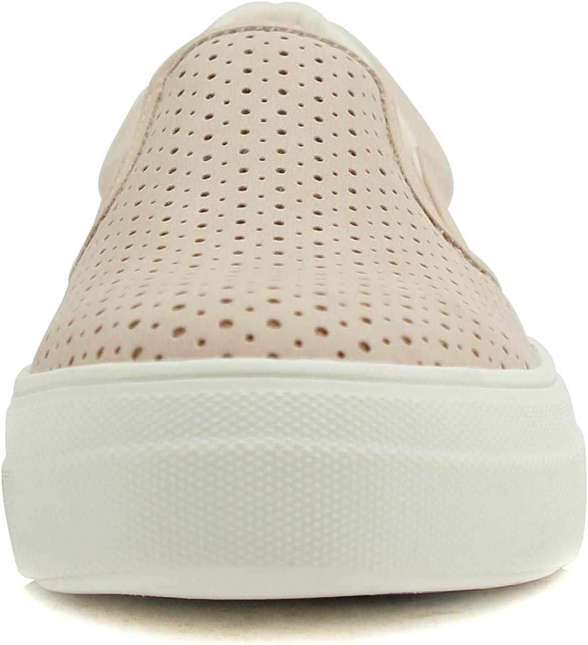 imageSoda Croft  Slip On Perforated Double Layer Foam Padded Cushion Sock Fashion SneakersLtmauve