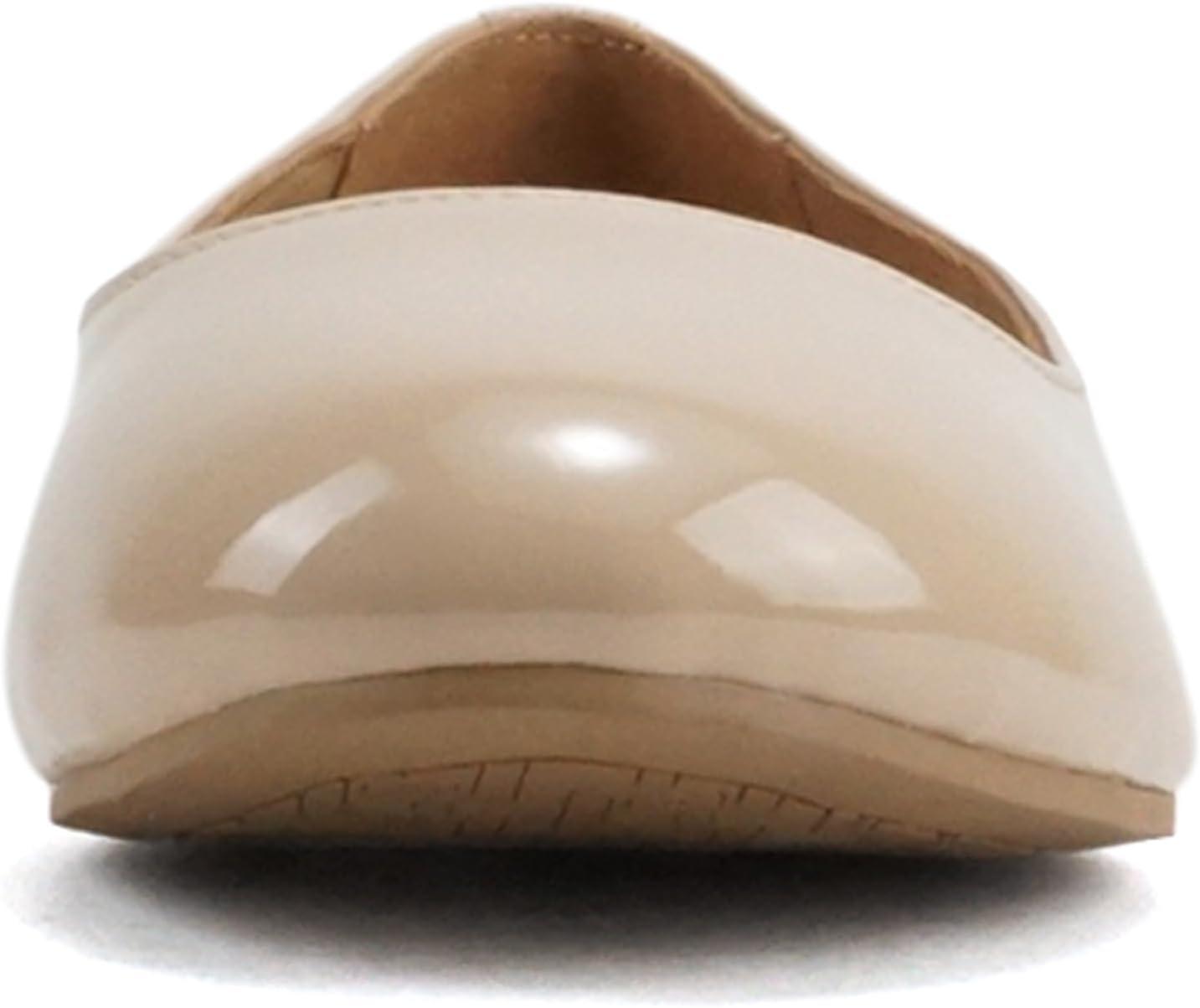 imageSoda Kreme Comfortable Basic Shoes Women Ballet Flat Round Toe Gel InsoleBeige Patent