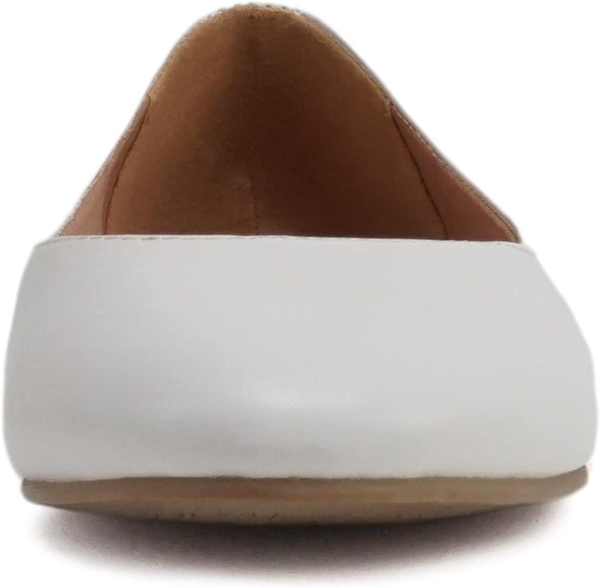 imageSoda Kreme Comfortable Basic Shoes Women Ballet Flat Round Toe Gel InsoleWhite Pu