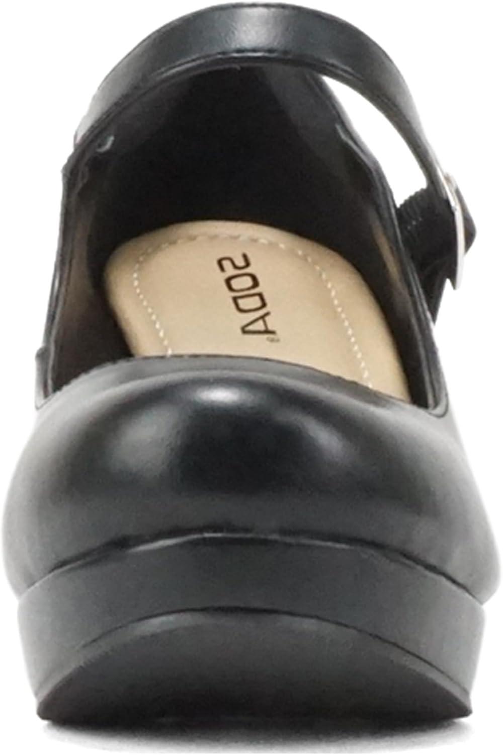 imageSoda Merry  Womens Mary Jane Strap Comfortable Platform Wedge Pump Heel Shoes Wide Fit AvailableBlack Pu