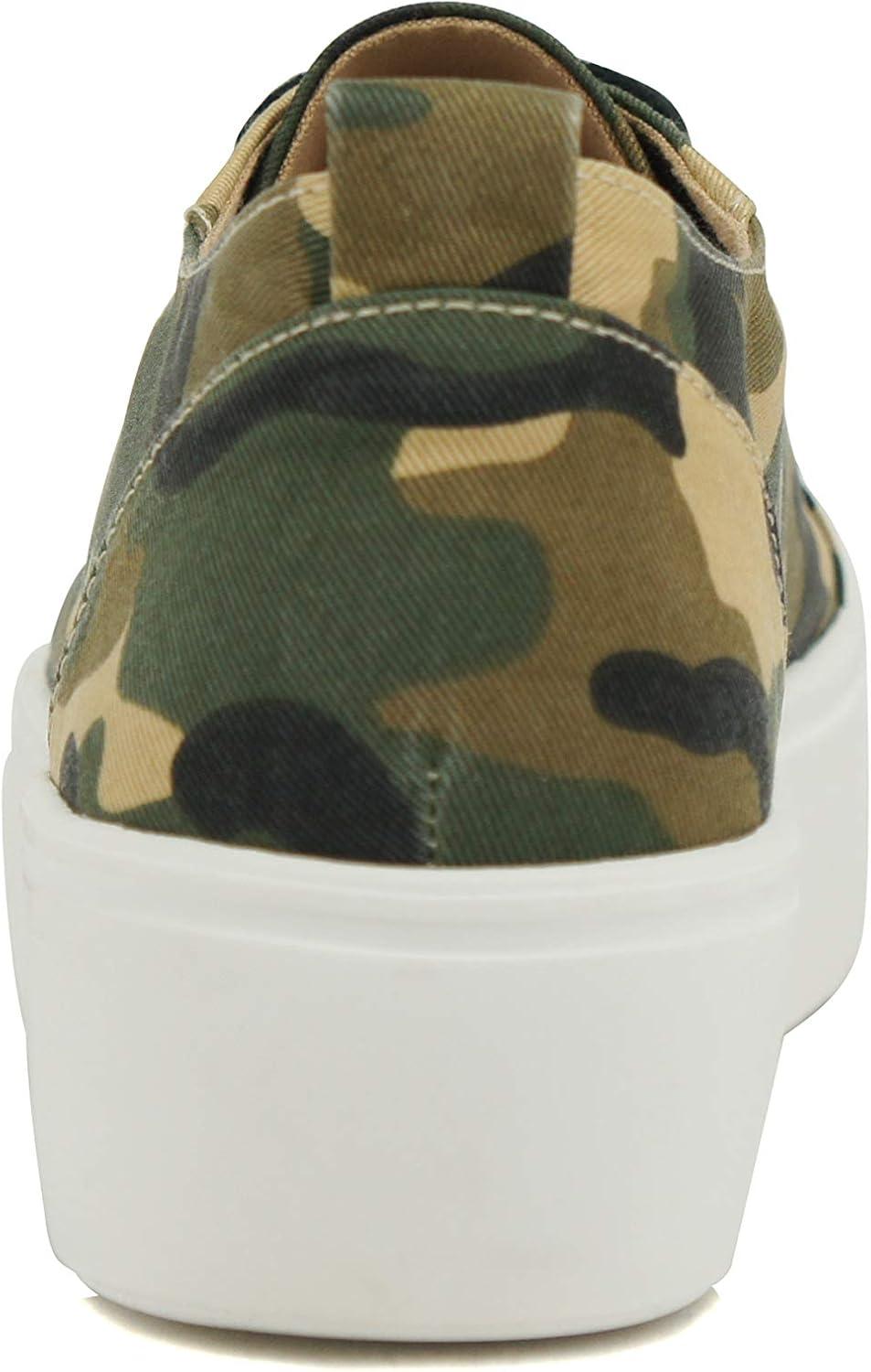 imageSoda Petal  Women Double Deck Bottom Sole Fashion Sneakers with Padded Comfortable SockCamouflage