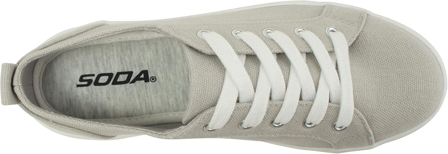 imageSoda Petal  Women Double Deck Bottom Sole Fashion Sneakers with Padded Comfortable SockLgrey