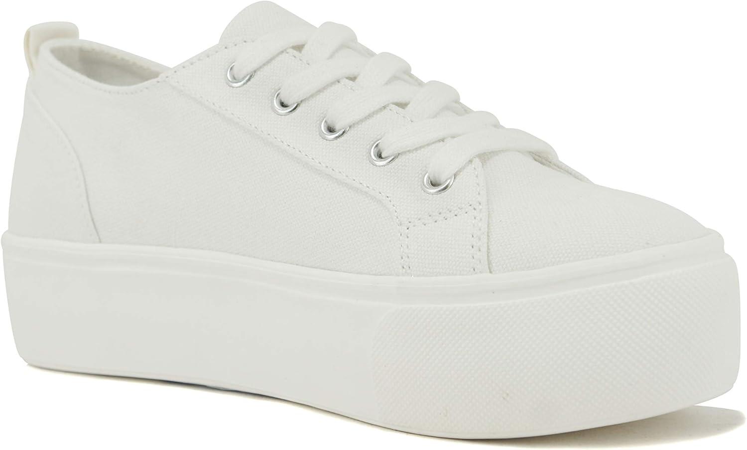 imageSoda Petal  Women Double Deck Bottom Sole Fashion Sneakers with Padded Comfortable SockWhite