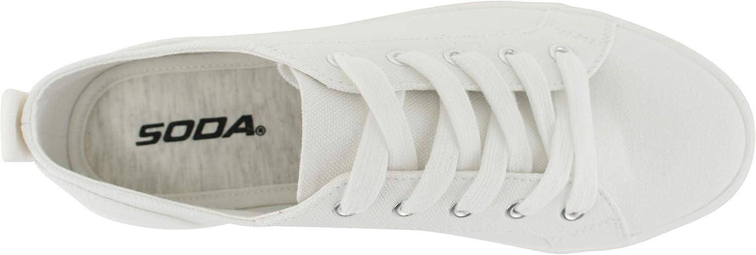 imageSoda Petal  Women Double Deck Bottom Sole Fashion Sneakers with Padded Comfortable SockWhite