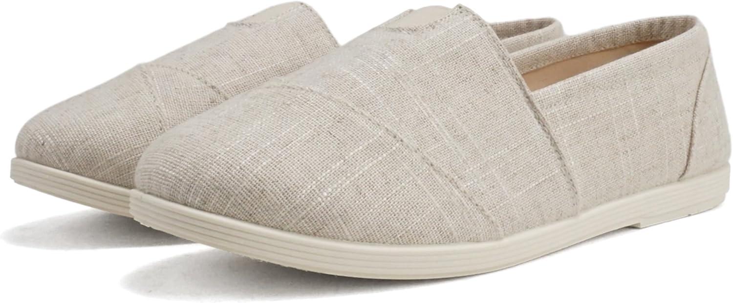 imageSoda Shoes Womens Obji Round Toe Casual Flat with Padded InsoleBeige