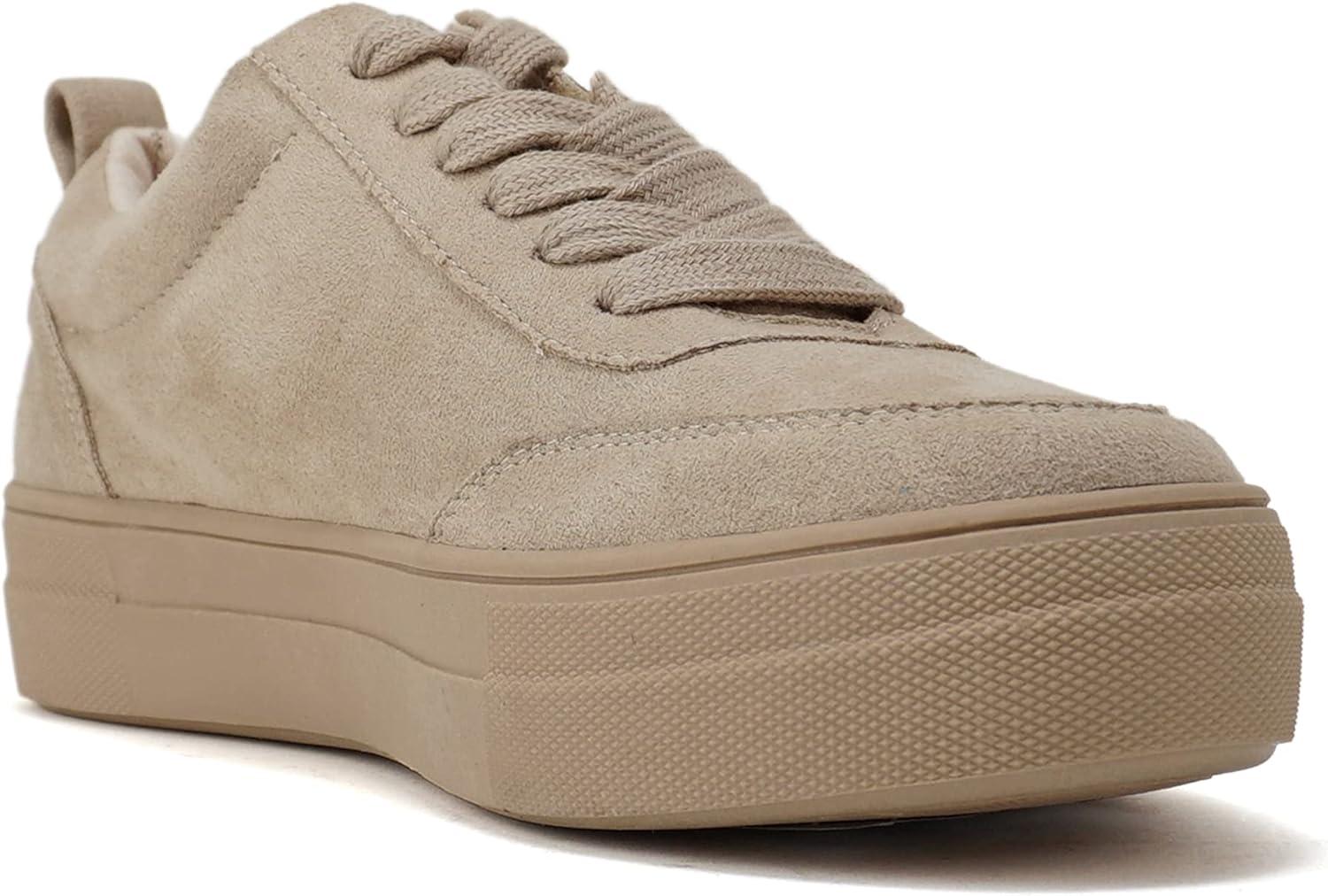 imageSoda Slick  Women Low Top Style Padded Insole Fashion LaceUp SneakersLtwheat Imsu