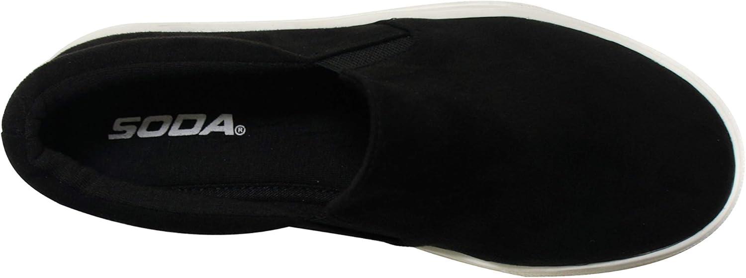 imageSoda TOPSHOE ave Hike Platform Slip On Sneaker wCushion FoamBlack