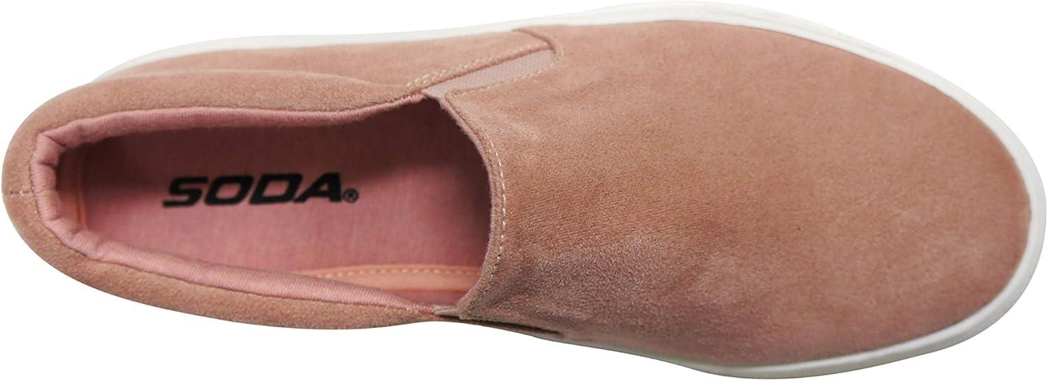 imageSoda TOPSHOE ave Hike Platform Slip On Sneaker wCushion FoamDark Mauve