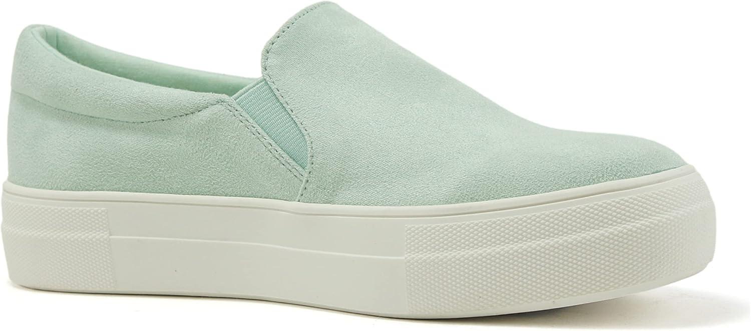 imageSoda TOPSHOE ave Hike Platform Slip On Sneaker wCushion FoamLmint Imit Suede