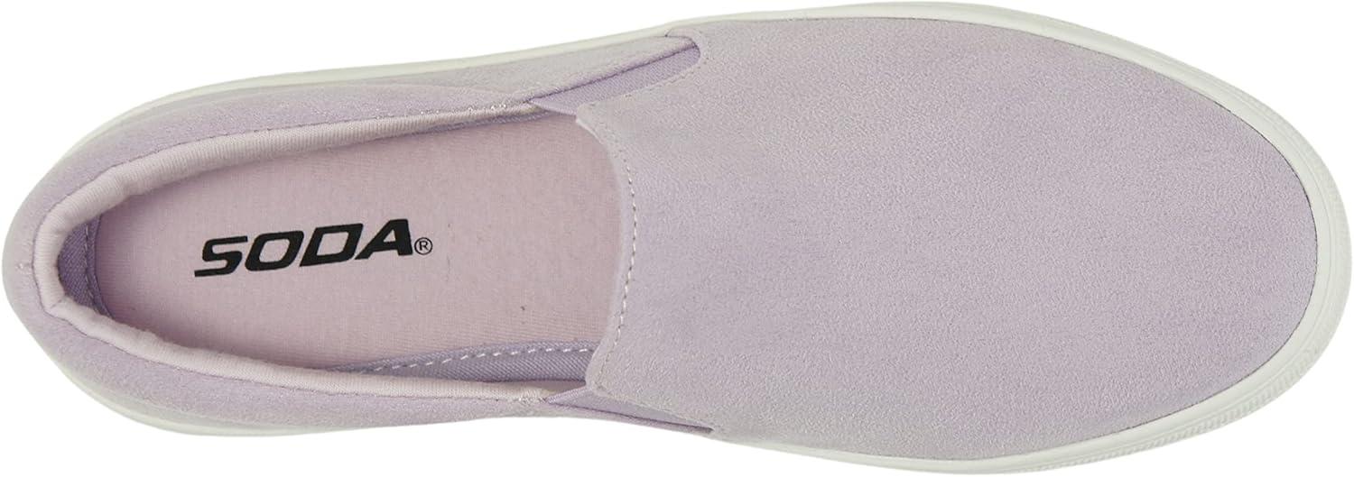 imageSoda TOPSHOE ave Hike Platform Slip On Sneaker wCushion FoamLtlavender Imsu