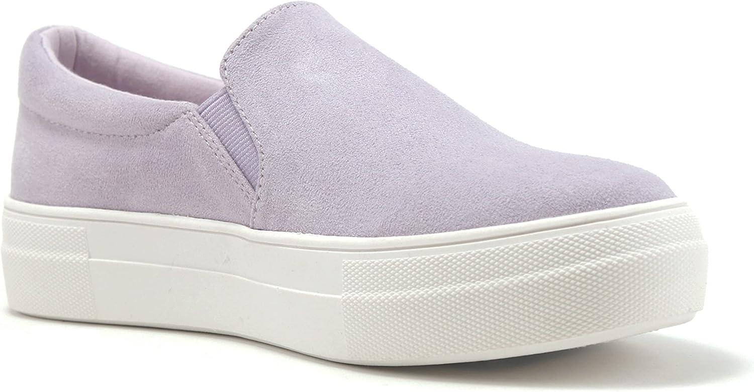 imageSoda TOPSHOE ave Hike Platform Slip On Sneaker wCushion FoamLtlavender Imsu