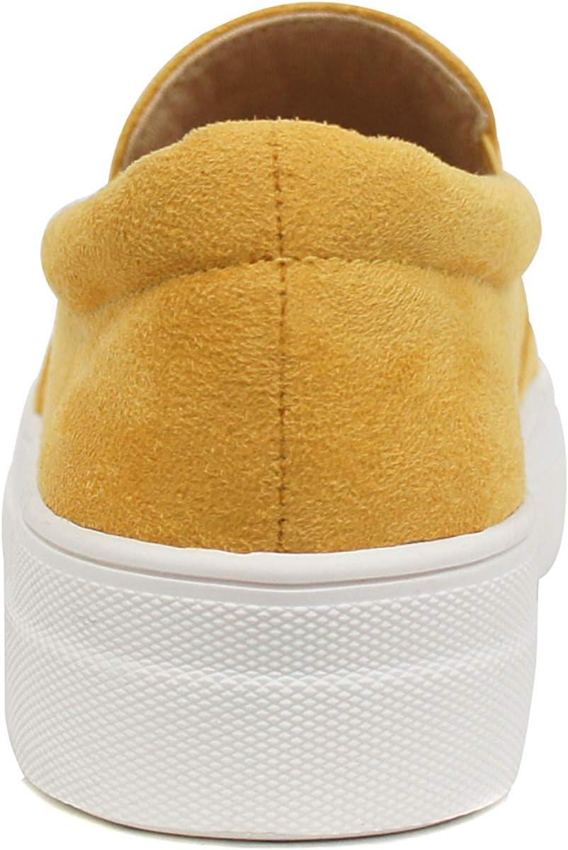 imageSoda TOPSHOE ave Hike Platform Slip On Sneaker wCushion FoamMango Yellow