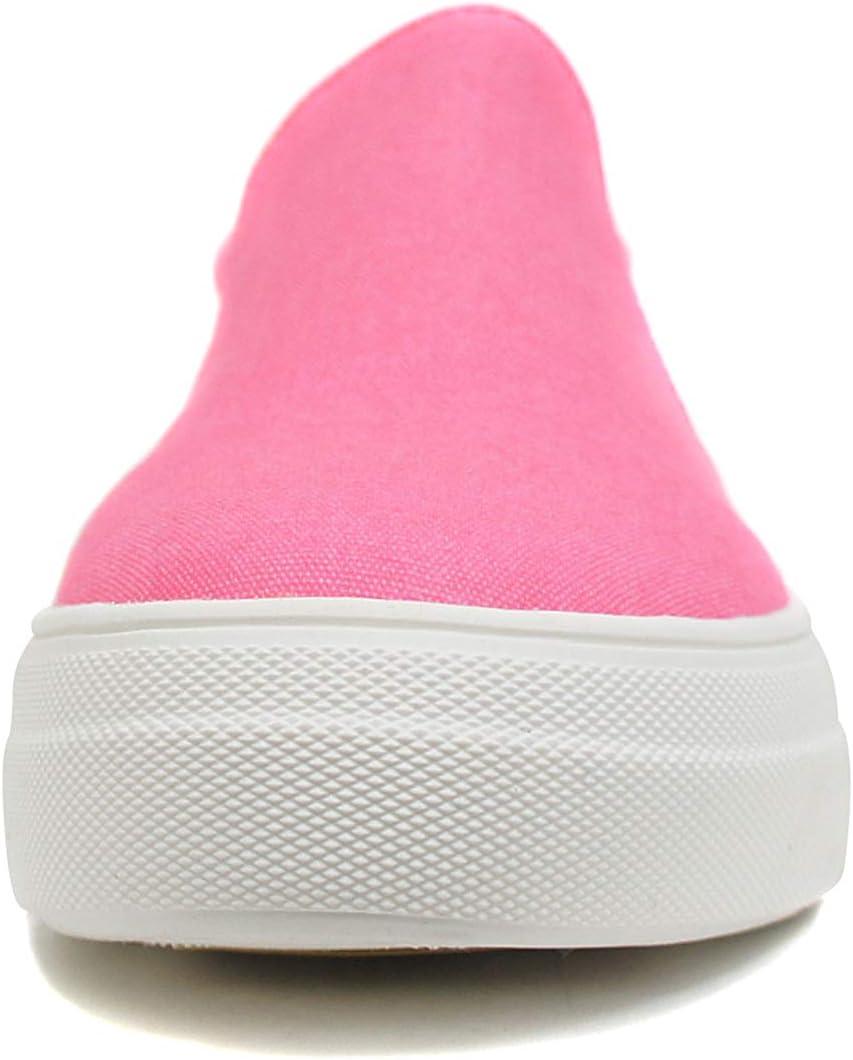 imageSoda TOPSHOE ave Hike Platform Slip On Sneaker wCushion FoamNeon Pink