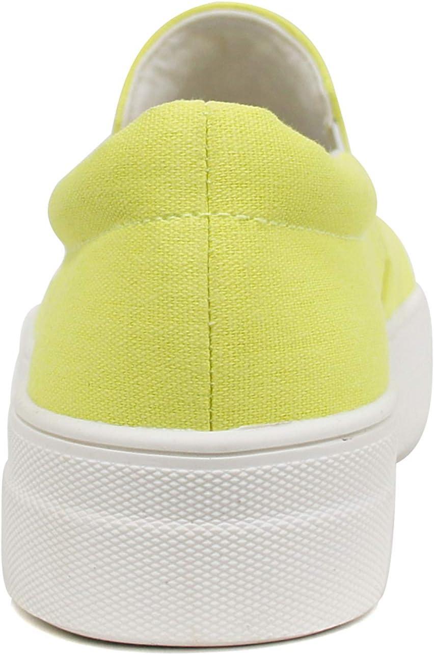 imageSoda TOPSHOE ave Hike Platform Slip On Sneaker wCushion FoamNeon Yellow