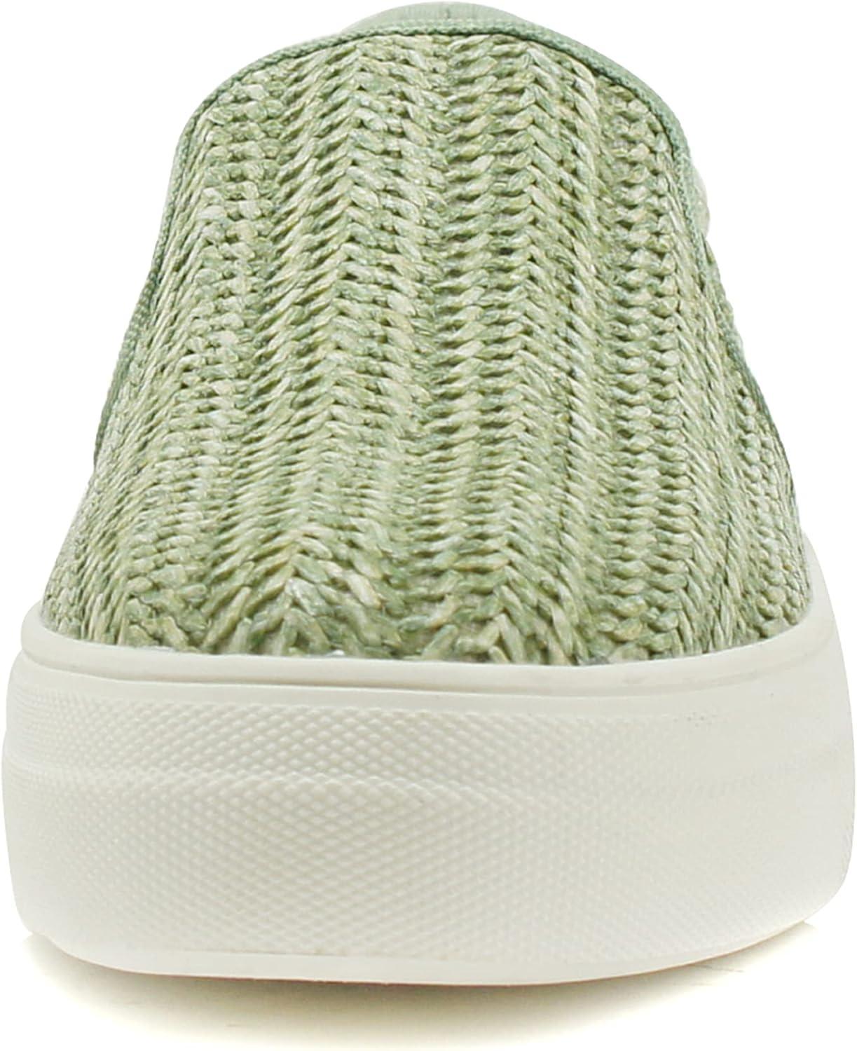 imageSoda TOPSHOE ave Hike Platform Slip On Sneaker wCushion FoamRaffia Sage
