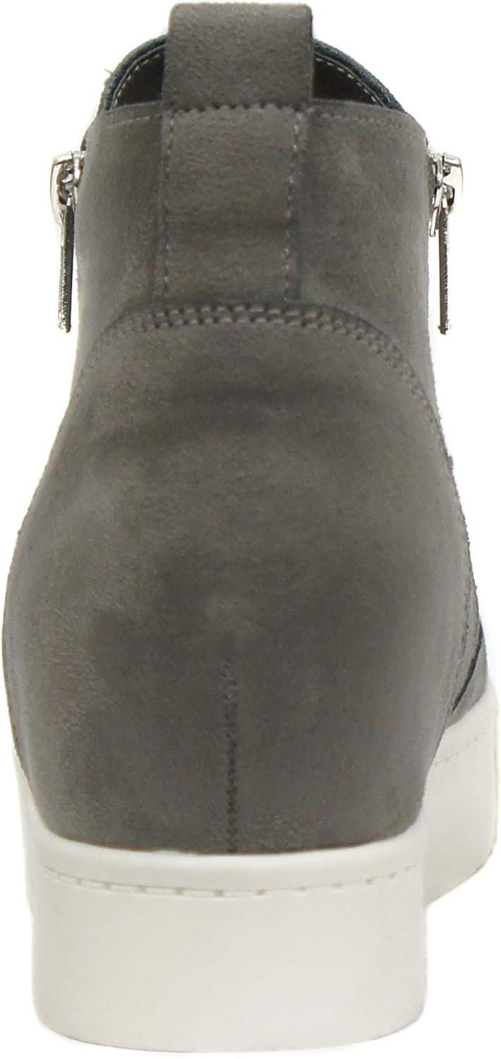 imageSoda Womens Taylor Nubuck Hight Top Slip On Fashion SneakersGrey