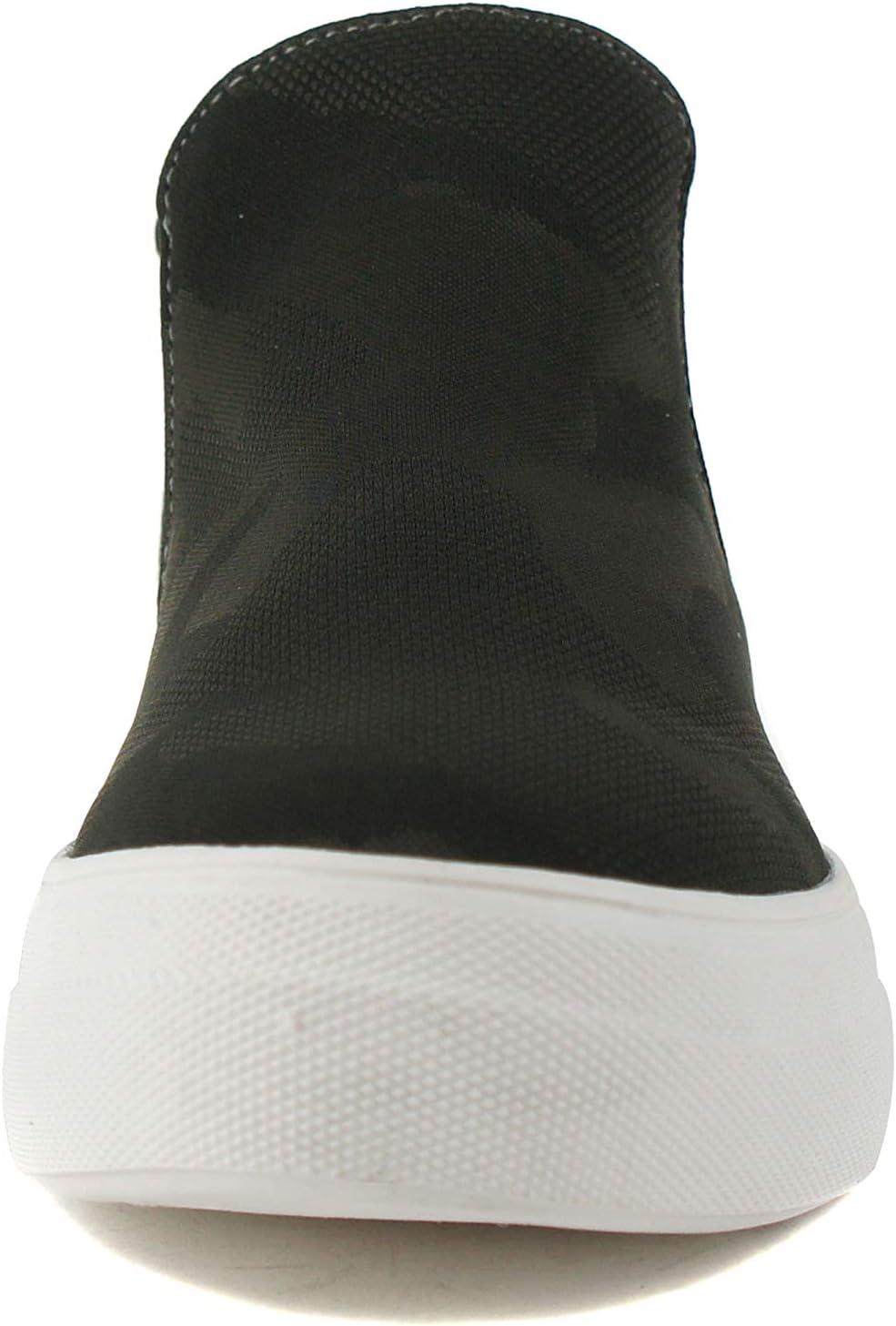imageSoda Woods  Slip On High Top Twin Gore Double Layer Foam Padded Cushion Sock Fashion SneakersDark Khaki Camouflage
