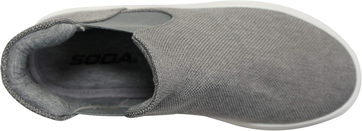 imageSoda Woods  Slip On High Top Twin Gore Double Layer Foam Padded Cushion Sock Fashion SneakersGrey
