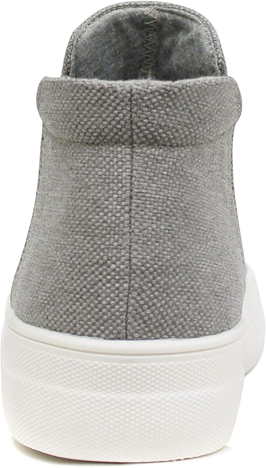 imageSoda Woods  Slip On High Top Twin Gore Double Layer Foam Padded Cushion Sock Fashion SneakersGrey