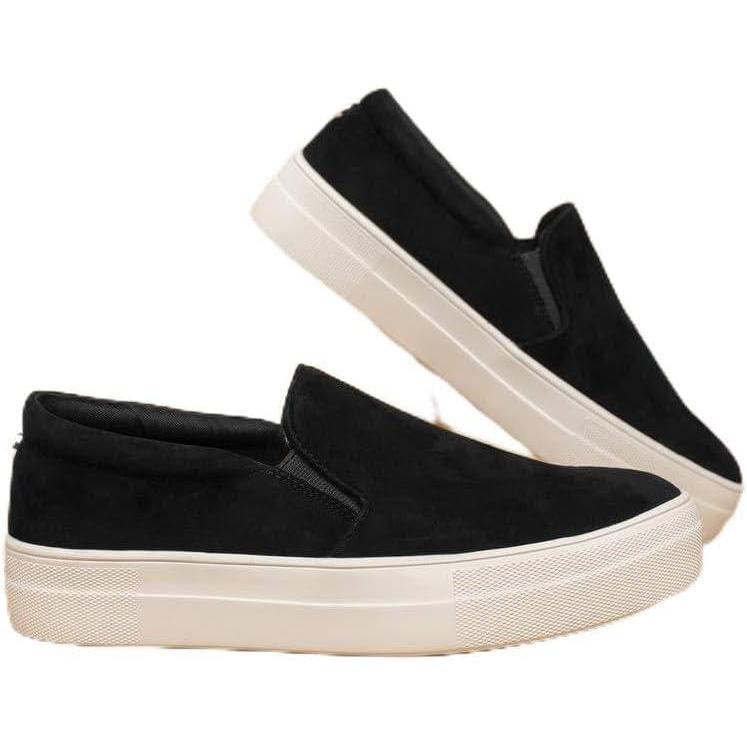 imageSoda Croft  Slip On Perforated Double Layer Foam Padded Cushion Sock Fashion SneakersBlack H