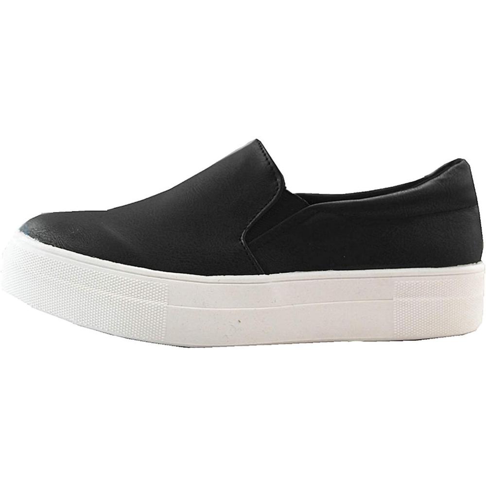 imageSoda Croft  Slip On Perforated Double Layer Foam Padded Cushion Sock Fashion SneakersBlack Puh