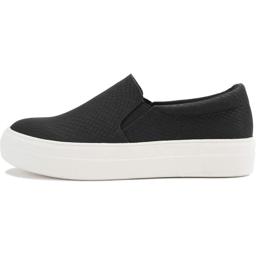 imageSoda TOPSHOE ave Hike Platform Slip On Sneaker wCushion FoamBlack Corbra