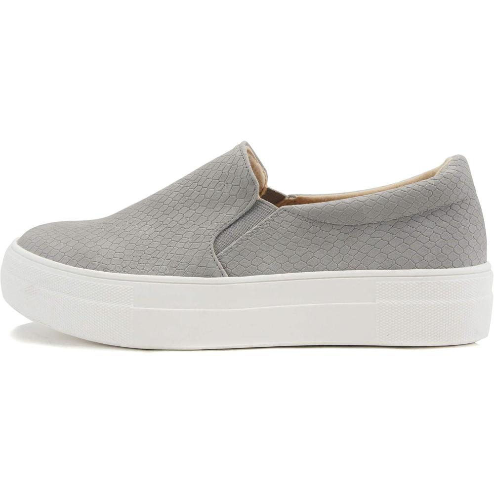imageSoda TOPSHOE ave Hike Platform Slip On Sneaker wCushion FoamGrey Cobra