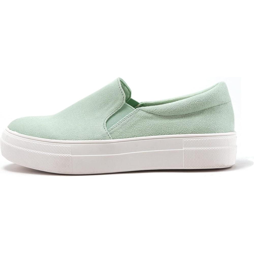imageSoda TOPSHOE ave Hike Platform Slip On Sneaker wCushion FoamLmint Imit Suede