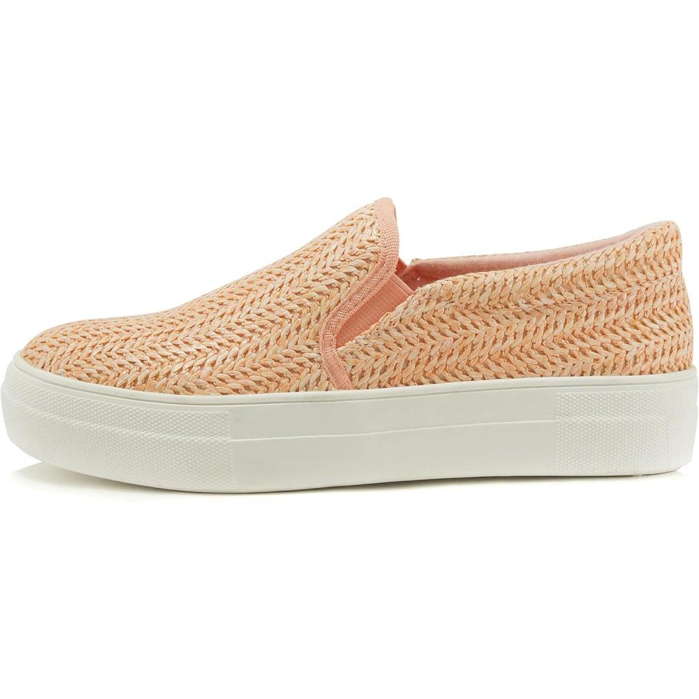 imageSoda TOPSHOE ave Hike Platform Slip On Sneaker wCushion FoamRaffia Lmauve