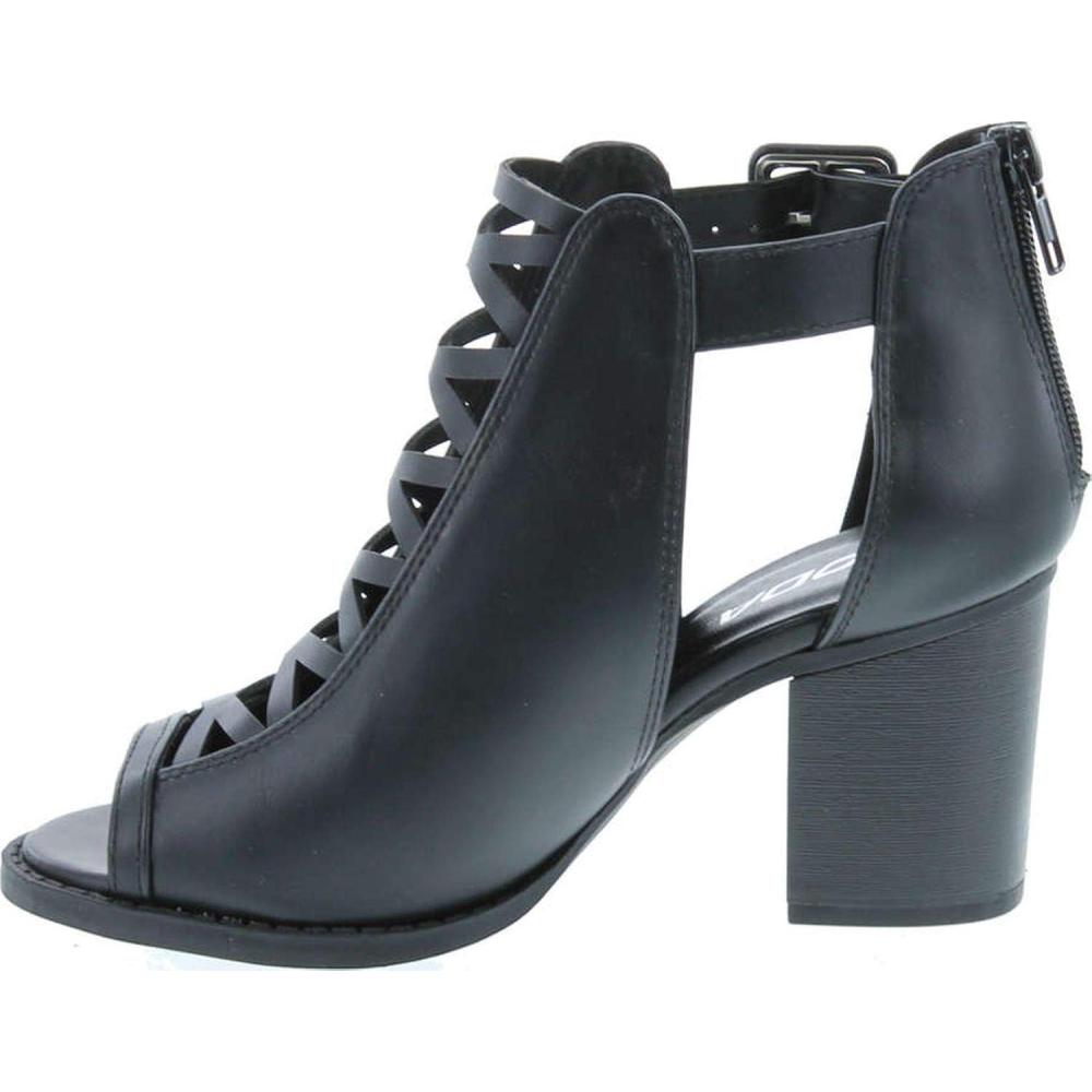 imageSoda Womens Fashion Aran Open Toe Heel SandalBlack Pu