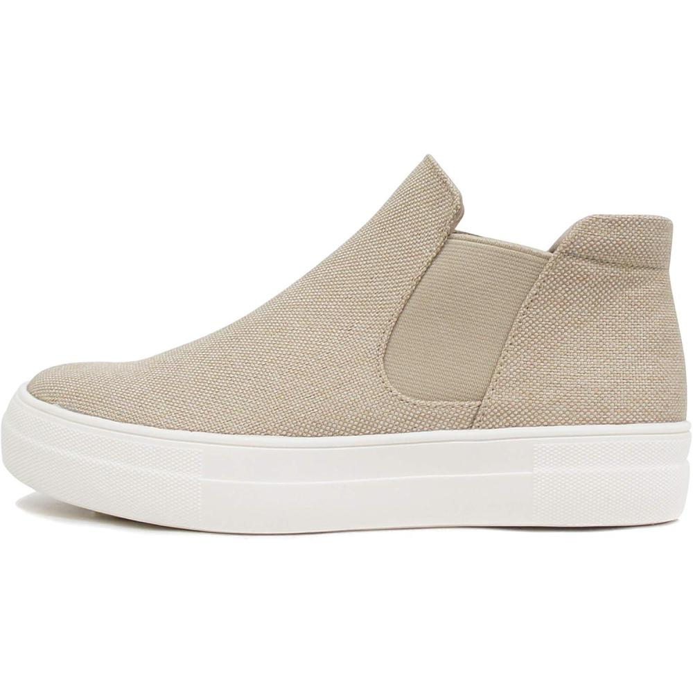 imageSoda Woods  Slip On High Top Twin Gore Double Layer Foam Padded Cushion Sock Fashion SneakersNatural