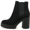Black Imit Suede