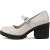 Bone/Black Patent