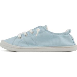 Soda Flat Women Shoes Linen Canvas Slip On Sneakers Lace Up Style Loafers Zig-S(So-blue Cotton)