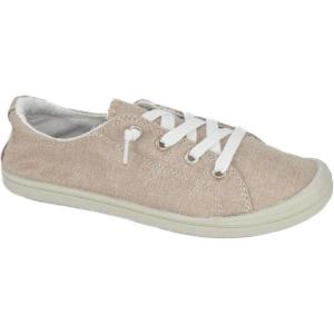 Soda Flat Women Shoes Linen Canvas Slip On Sneakers Lace Up Style Loafers Zig-S(Taupe)