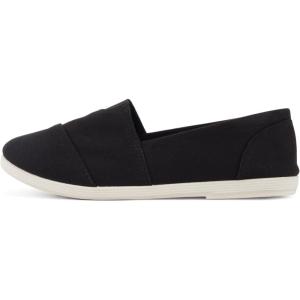 Soda Shoes Women’s Obji Round Toe Casual Flat with Padded Insole(Black/White)