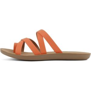 Soda ISABEL ~Women Fashion Comfortable Slip On Flat Cross bands Toe Ring Fashion Sandals(Orange)