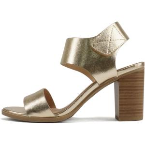 Soda Wait-A ~ Women Open Round Toe Chunky Heel Ankle Strap High Heel Dress Sandals(Gold)