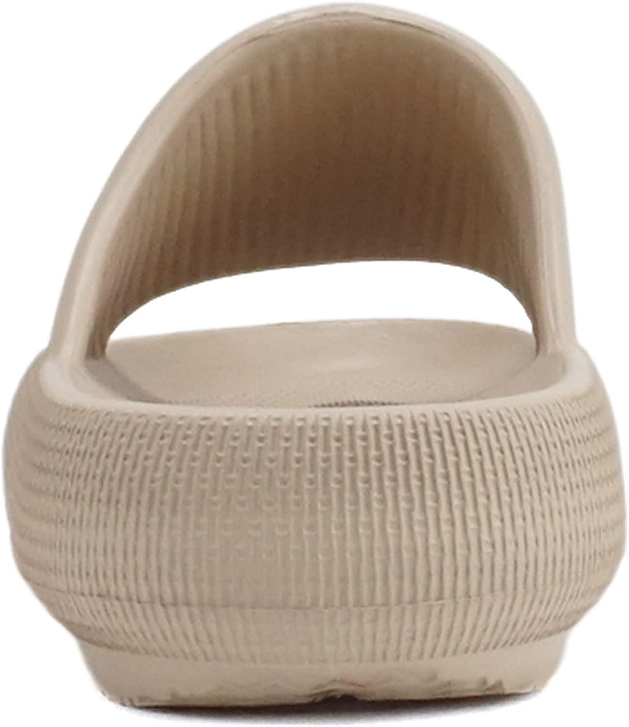 imageSoda MARSHMALLOW  Women Feather Recovery Slide Open Toe Lightweight Comfort Cushion SandalCream Eva