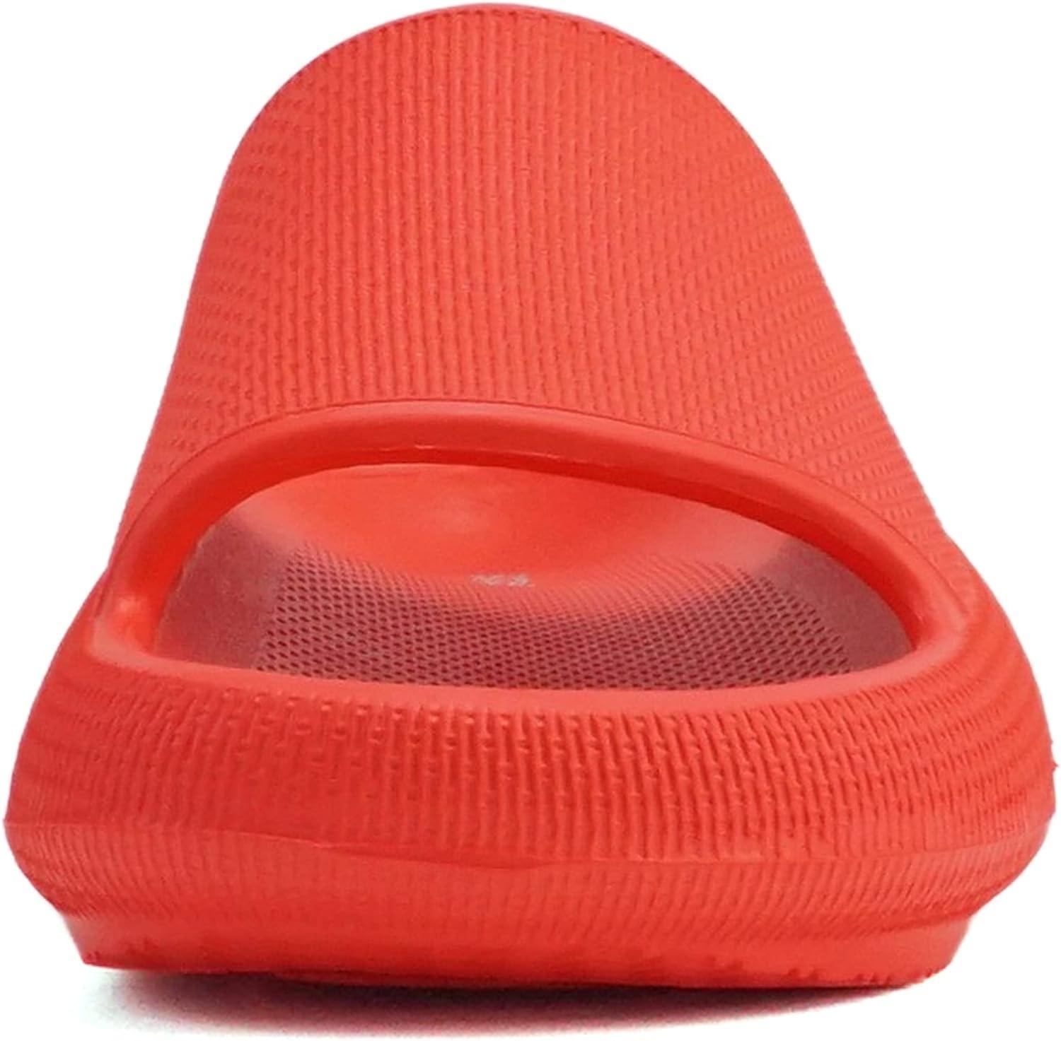 imageSoda MARSHMALLOW  Women Feather Recovery Slide Open Toe Lightweight Comfort Cushion SandalRed Eva