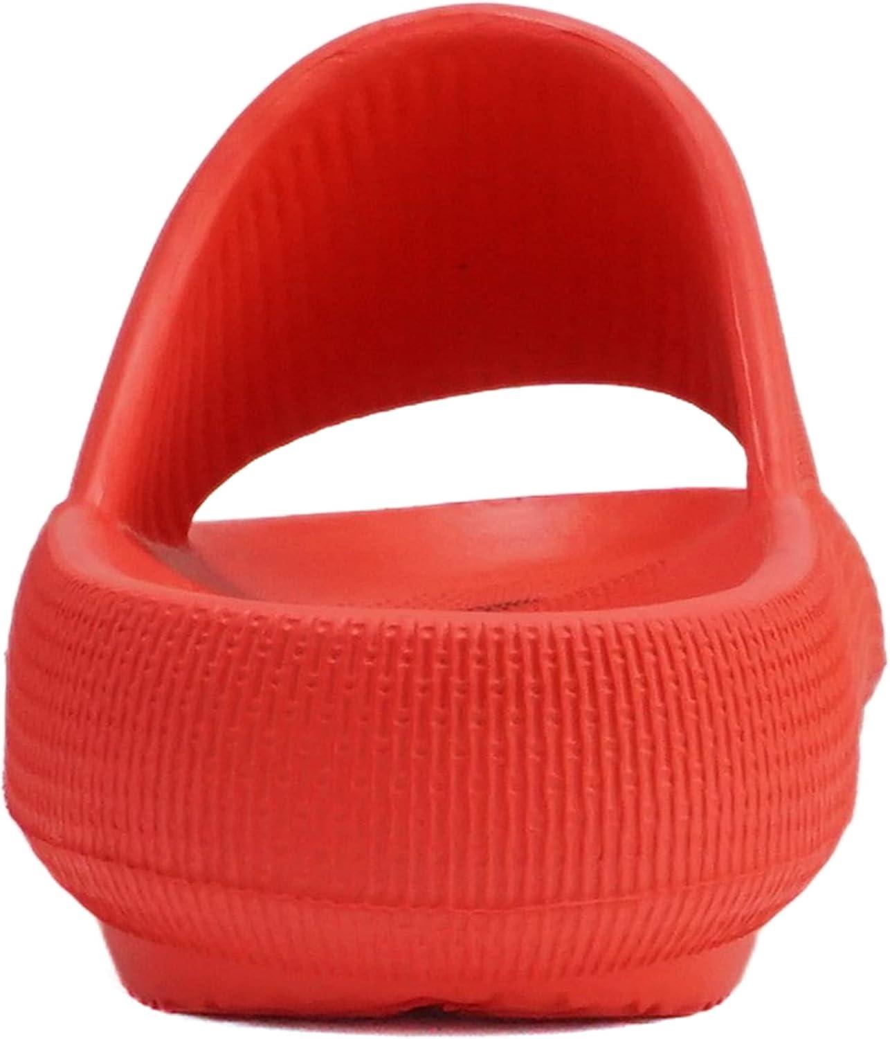 imageSoda MARSHMALLOW  Women Feather Recovery Slide Open Toe Lightweight Comfort Cushion SandalRed Eva