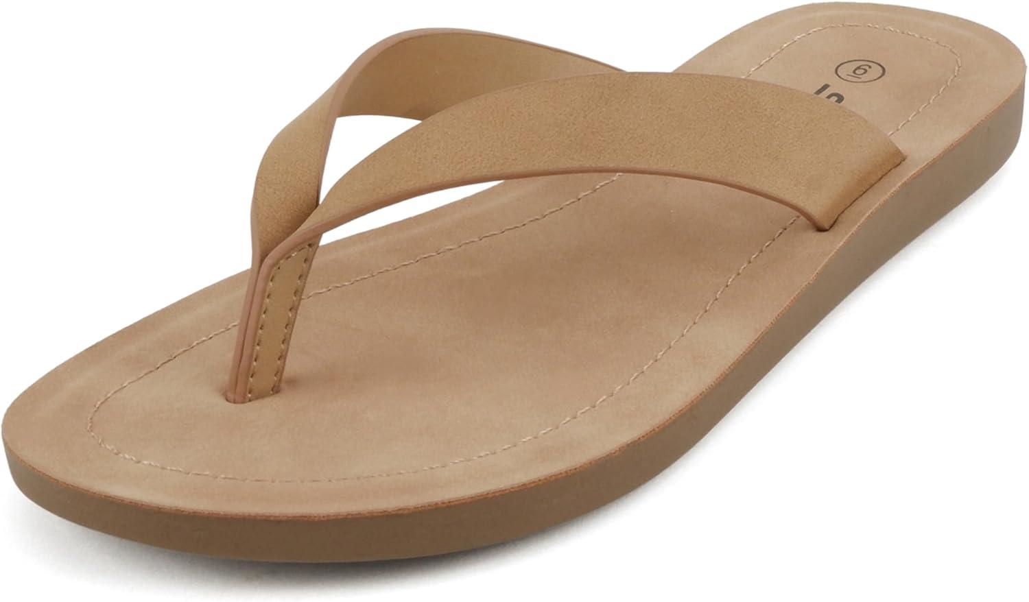 imageSoda Shoes Women Flip Flops Basic Plain Slippers Thongs Sandals Strap Casual Beach EllaSTan
