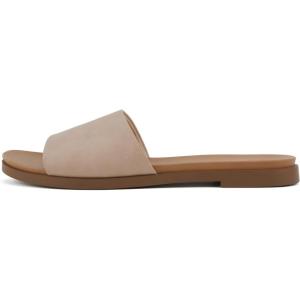 Soda “Board” ~ Women Open Round Toe Single Band Slide Sandal(Dusty Mauve Nubuck)
