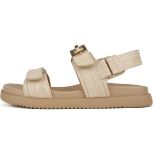 Soda “Cobber” ~ Women Round Toe Double Band Slingback Flat Sandal(Raffia)