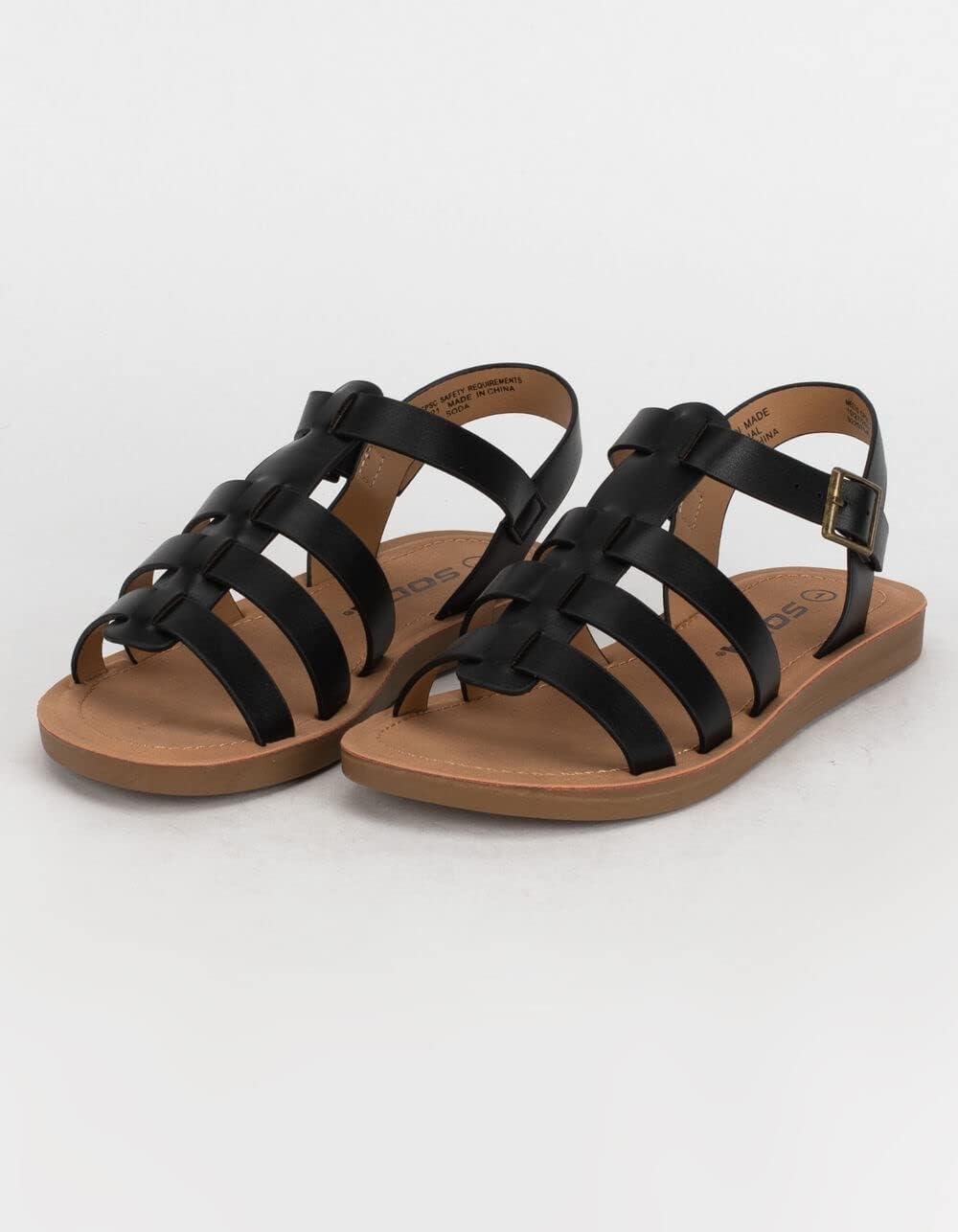 image:imageSoda Woven Band Girls Sandals KIDSCHILDRENGIRLSBlack