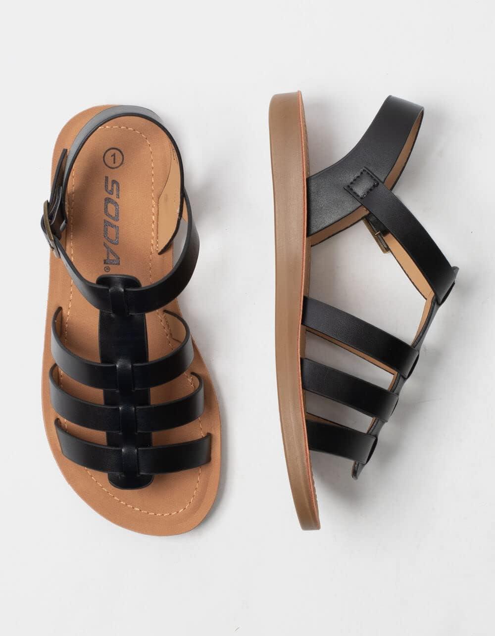 image:imageSoda Woven Band Girls Sandals KIDSCHILDRENGIRLSBlack