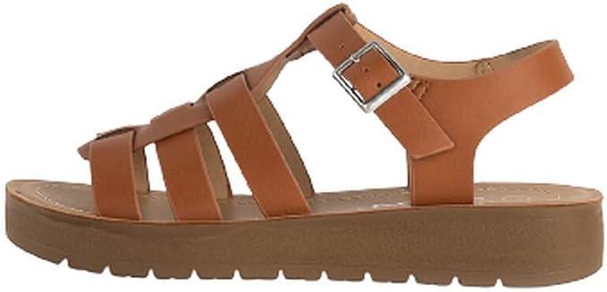 image:imageSoda Woven Band Girls Sandals KIDSCHILDRENGIRLSCognac