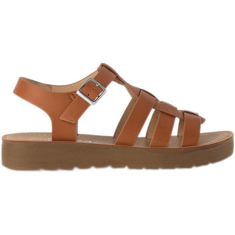 image:imageSoda Woven Band Girls Sandals KIDSCHILDRENGIRLSCognac