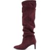 Burgundy Imit Suede